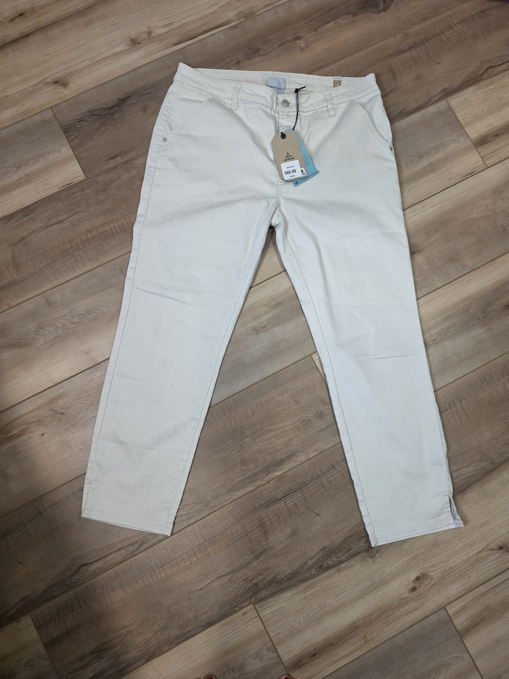 New Womens Prana Off-White Pants